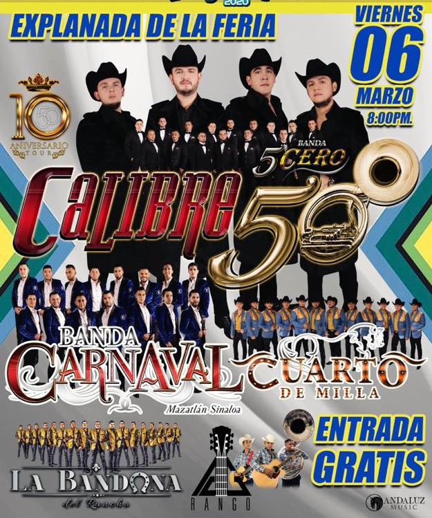 Calibre 50 en la feria nayarit 2020